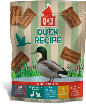 Plato Natural Duck Dog Treats-Le Pup Pet Supplies and Grooming