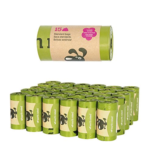 Earth Rated Poop Bags Single Roll Biodegradable Lavender Dog Supply-Le Pup Pet Supplies and Grooming