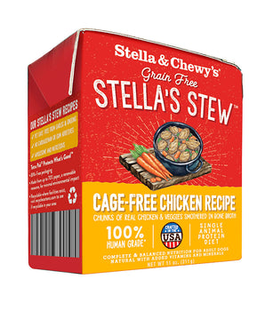 Alimento para perros con estofado de pollo sin jaulas de Stella &amp; Chewy's
