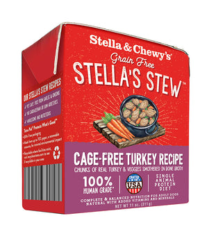 Alimento para perros con estofado de pavo sin jaulas de Stella &amp; Chewy's