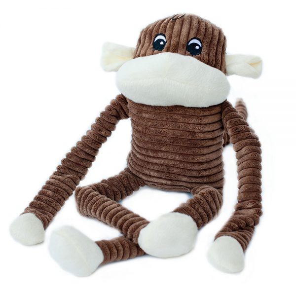 ZippyPaws Spencer the Crinkle Monkey Brown Dog Toy-Le Pup Pet Supplies and Grooming