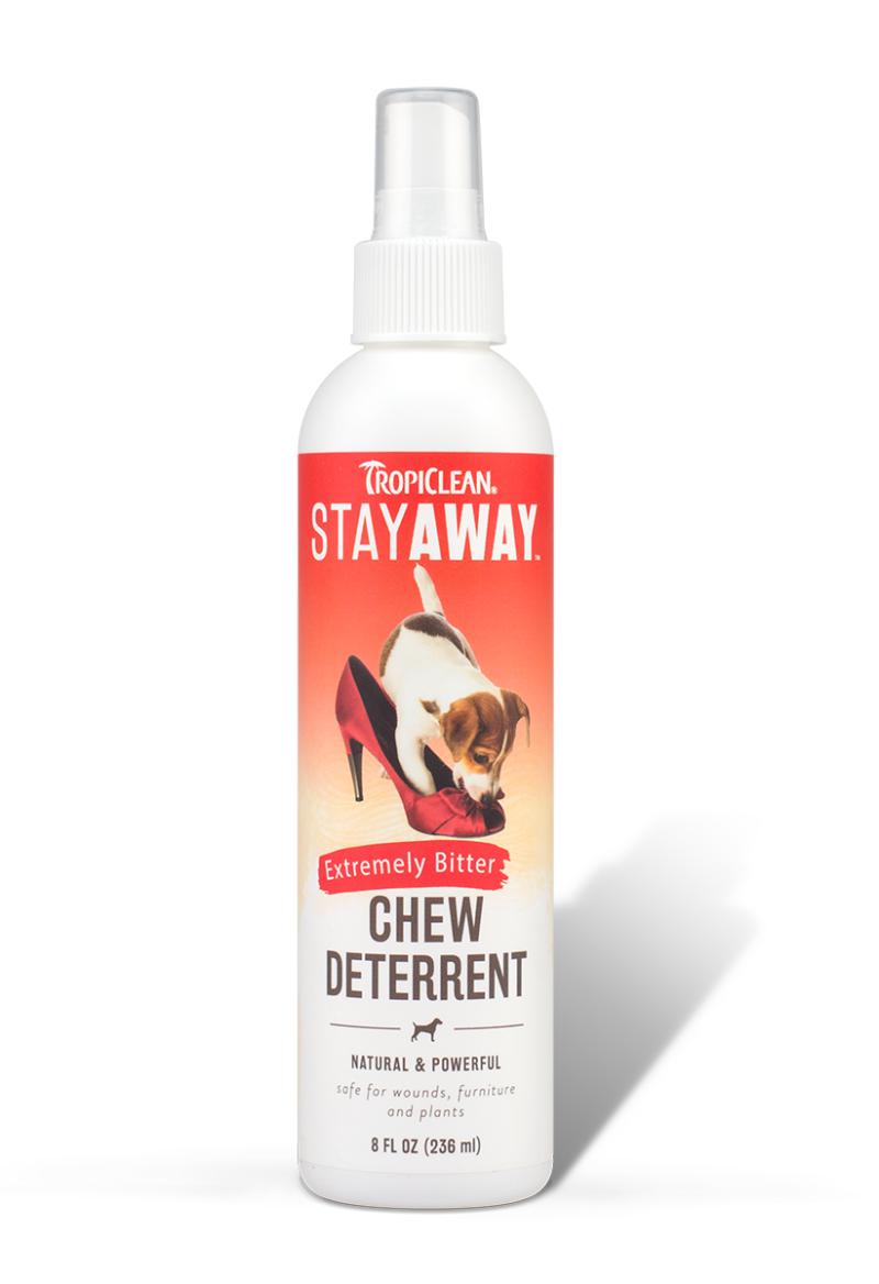 TropiClean Stay Away Chew Deterrent Spray for Dogs and Cats, 8oz.-Le Pup Pet Supplies and Grooming