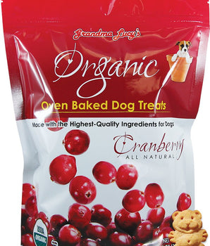 Grandma Lucy's Organic Cranberry Oven Baked Dog Treats, 14oz.-Le Pup Pet Supplies and Grooming