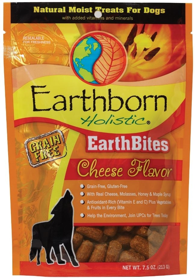 Earthborn EarthBites Cheese Flavor Grain-Free Dog Treats, 7.5 oz.-Le Pup Pet Supplies and Grooming