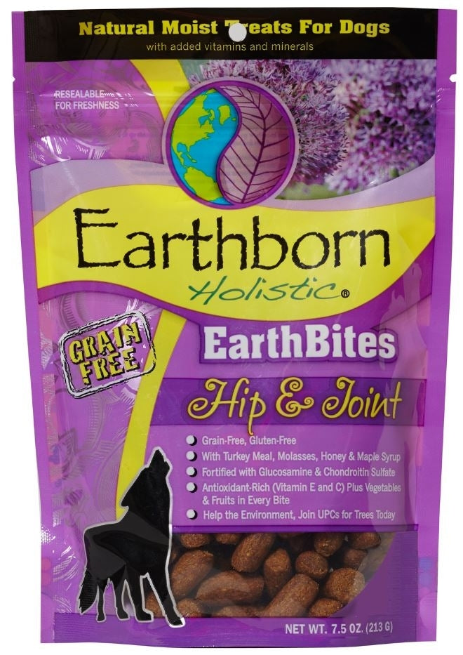 Earthborn EarthBites Hip & Joint Grain-Free Dog Treats, 7.5 oz.-Le Pup Pet Supplies and Grooming