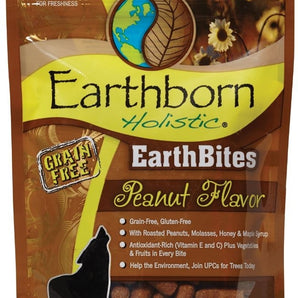 Earthborn EarthBites Peanut Flavor Grain-Free Dog Treats, 7.5 oz.-Le Pup Pet Supplies and Grooming