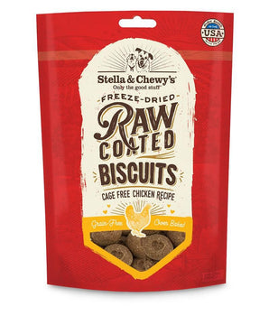 Stella & Chewy's Cage-Free Chicken Grain-Free Freeze-Dried Raw Coated Biscuits Dog Treats-Le Pup Pet Supplies and Grooming