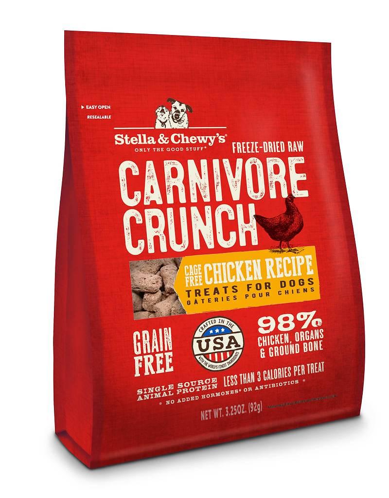 Stella & Chewy's Chicken Recipe Carnivore Crunch Grain-Free Freeze-Dried Raw Dog Treats-Le Pup Pet Supplies and Grooming