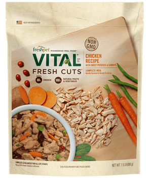 Freshpet Vital Fresh Cuts Receta de pollo con batatas y zanahorias Comida para perros