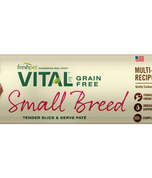 Alimento para perros con receta multiproteica para razas pequeñas, sin cereales, Freshpet Vital