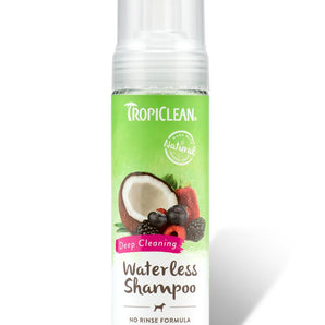 TropiClean Waterless Deep Cleaning Shampoo for Dogs, 7.4FL oz-Le Pup Pet Supplies and Grooming