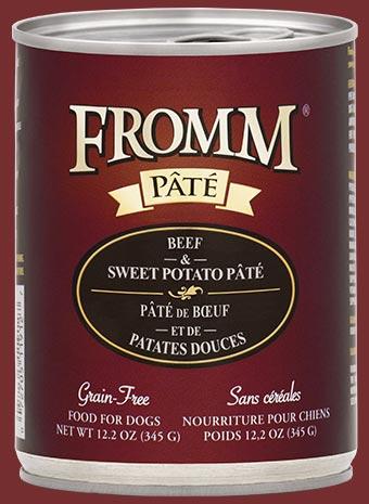 Fromm Grain-Free Beef & Sweet Potato Pâté Wet Dog Food-Le Pup Pet Supplies and Grooming
