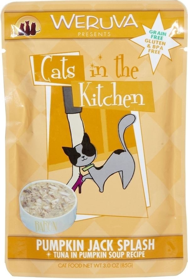 Weruva Cats In the Kitchen Pumpkin Jack Splash Pouch Grain-Free Wet Cat Food-Le Pup Pet Supplies and Grooming