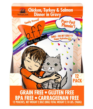 Weruva BFF Oh My Gravy Purr-Fect Plannin'! Pouch Grain-Free Wet Cat Food-Le Pup Pet Supplies and Grooming