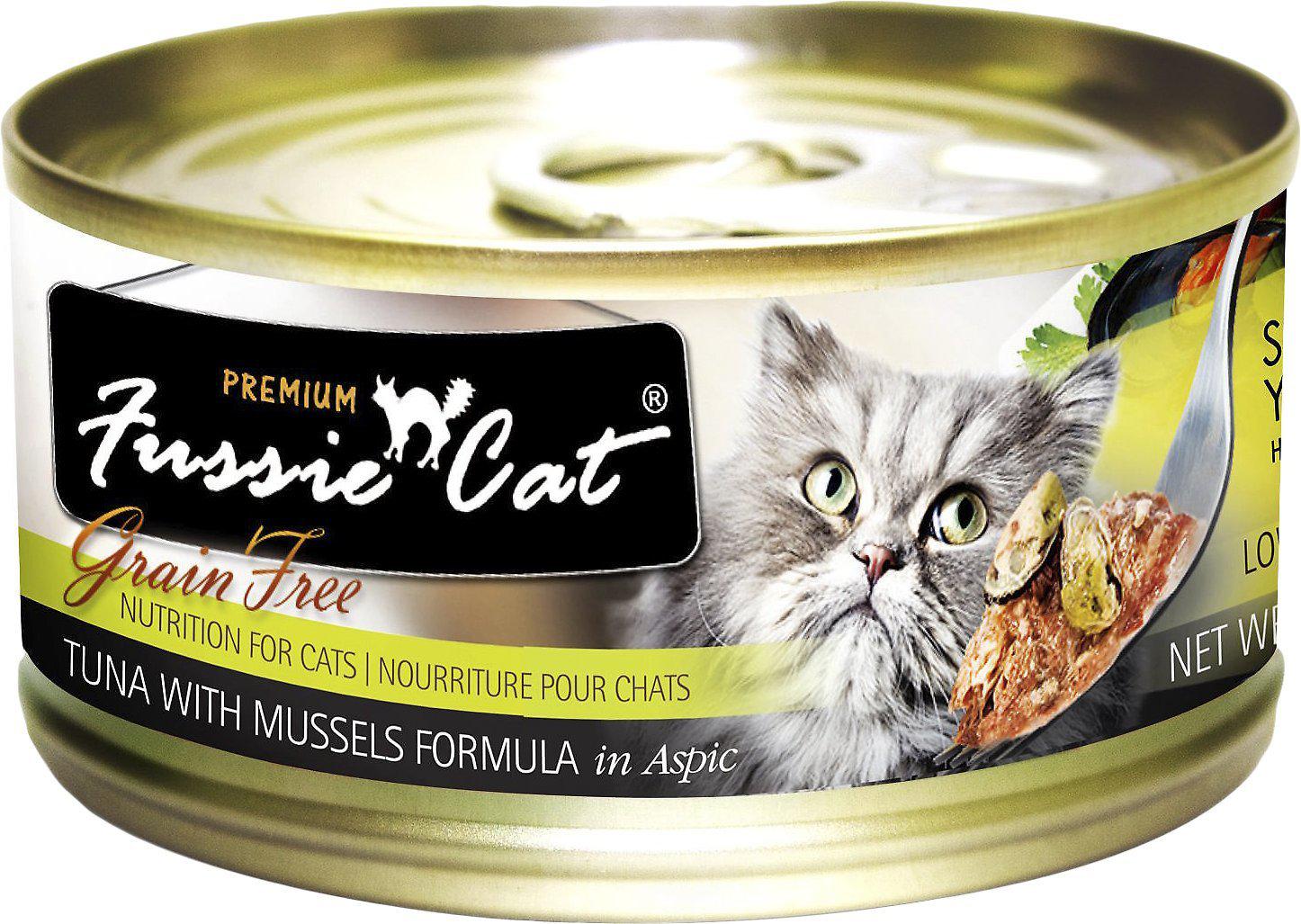Fussie Cat Premium Tuna with Mussels Formula in Aspic Grain-Free Wet Cat Food-Le Pup Pet Supplies and Grooming