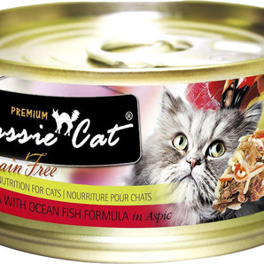 Fussie Cat Premium Tuna with Ocean Fish Formula in Aspic Grain-Free Wet Cat Food-Le Pup Pet Supplies and Grooming