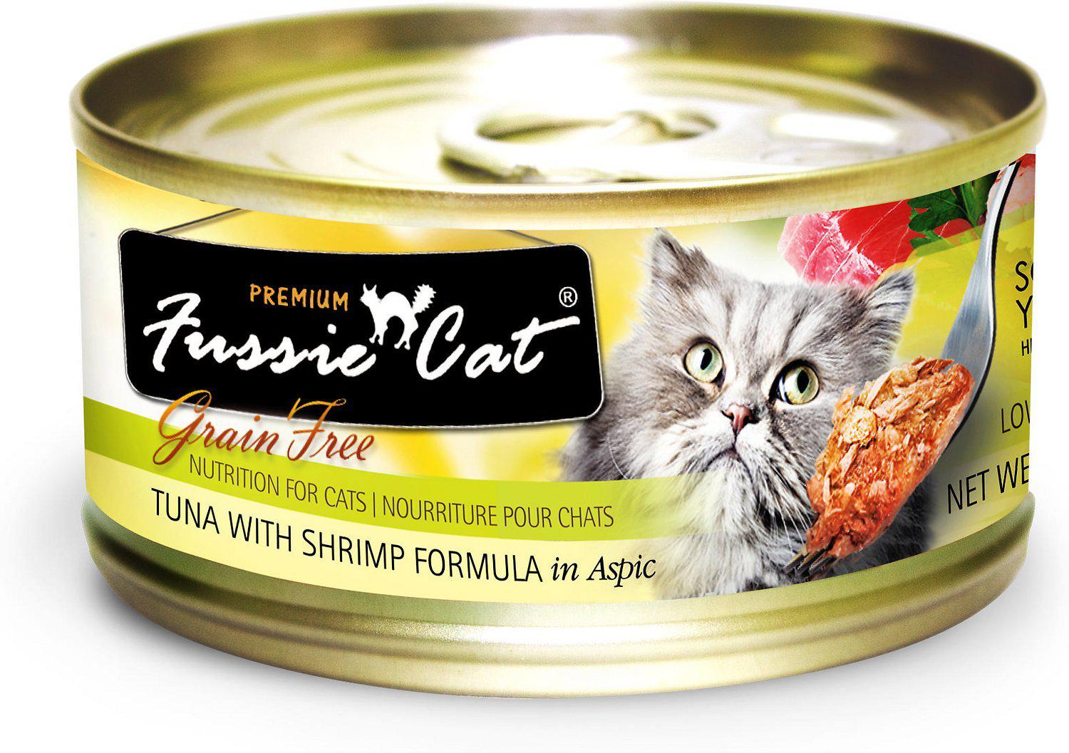Fussie Cat Premium Tuna with Shrimp Formula in Aspic Grain-Free Wet Cat Food-Le Pup Pet Supplies and Grooming