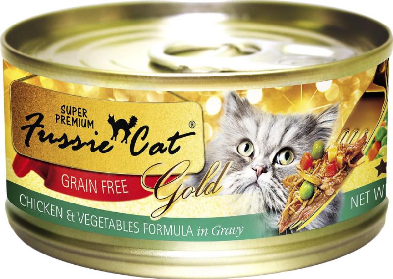 Fussie Cat Super Premium Chicken & Vegetables Formula in Gravy Grain-Free Wet Cat Food-Le Pup Pet Supplies and Grooming