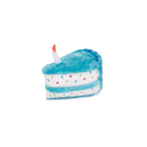 ZippyPaws Birthday Cake Blue Dog Toy-Le Pup Pet Supplies and Grooming