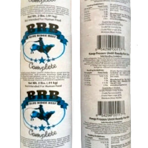 Blue Ridge BRB Complete Grain-Free Raw Frozen Chub Dog Food-Le Pup Pet Supplies and Grooming