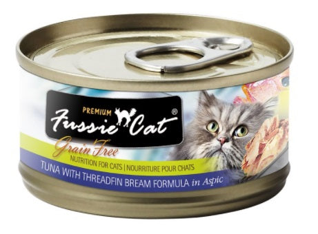 Fussie Cat Premium Tuna with Threadfin Bream in Aspic Grain-Free Wet Cat Food-Le Pup Pet Supplies and Grooming