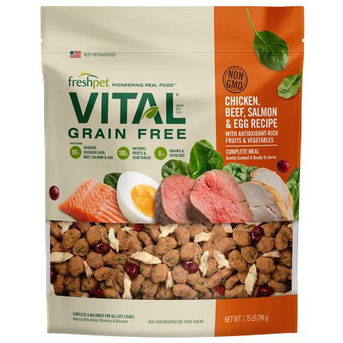 Freshpet Vital Complete Meals Grain-Free Chicken, Beef, Salmon & Egg Fresh Dog Food-Le Pup Pet Supplies and Grooming