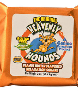 Golosinas para perros con cuadrados calmantes y mantequilla de maní Heavenly Hounds
