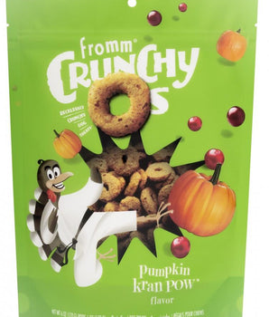 Fromm Crunchy O's Pumpkin Kran Pow Dog Treats, 6oz-Le Pup Pet Supplies and Grooming