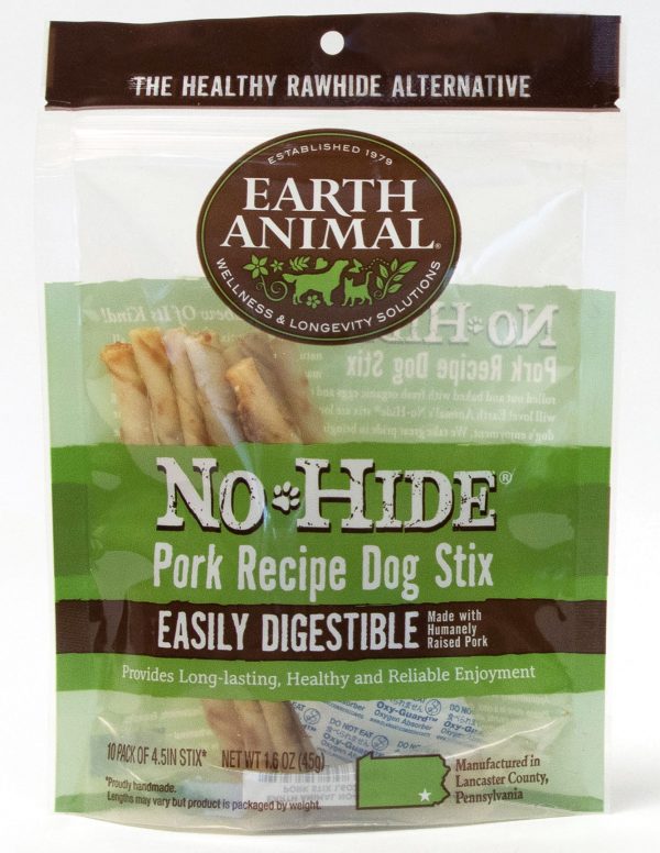 Earth Animal No-Hide Pork Chews Dogs Treats-Le Pup Pet Supplies and Grooming