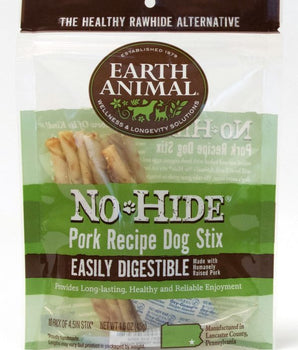 Earth Animal No-Hide Pork Chews Dogs Treats-Le Pup Pet Supplies and Grooming