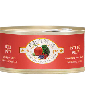 Fromm Four-Star Nutritionals Grain-Free Beef Pâté Wet Cat Food-Le Pup Pet Supplies and Grooming