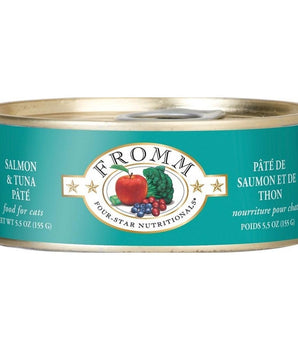Fromm Four-Star Nutritionals Grain-Free Salmon & Tuna Pâté Wet Cat Food-Le Pup Pet Supplies and Grooming